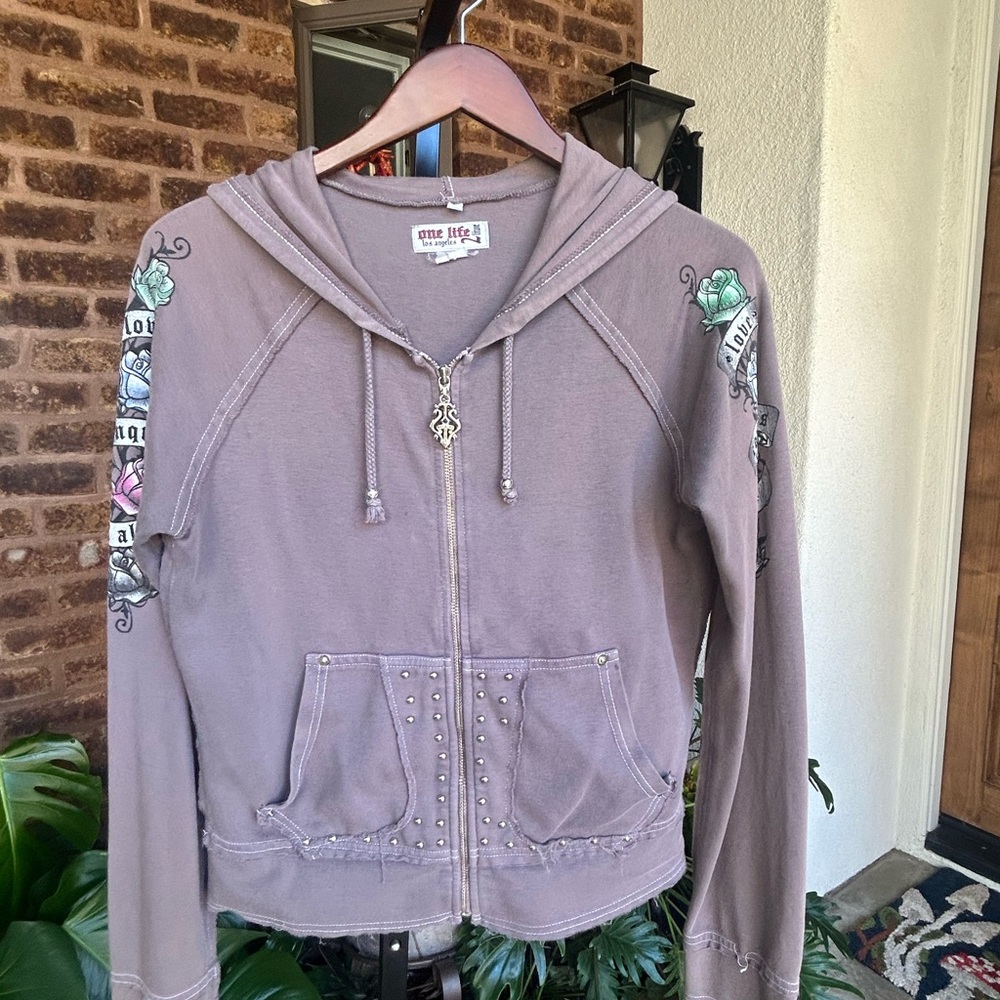 One Life 2 Live Cropped Hoodie